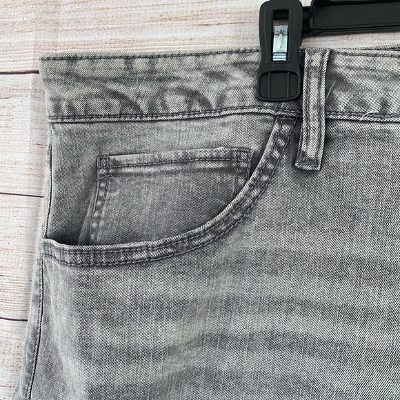 Ava & Viv Black Stone Wash Jeans Size 26W NWT High Rise Skinny Stretch Raw Hems - Picture 5 of 9